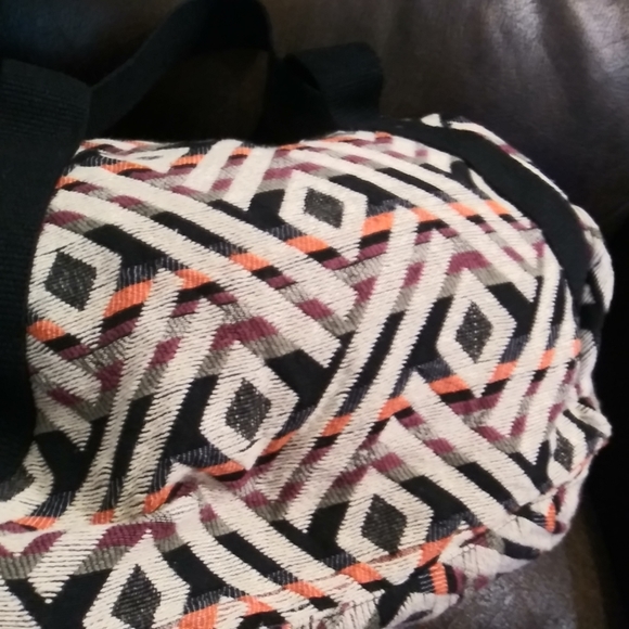 Journeys Aztec tribal southwestern navajo duffel overnight bag handbag 15"×10" - Picture 10 of 10